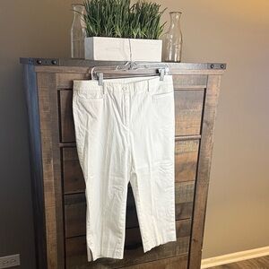 Talbots White Women’s  Chino Pants - Classic Straight Fit